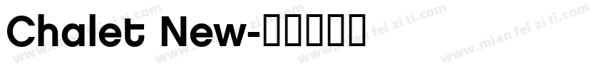 Chalet New字体转换